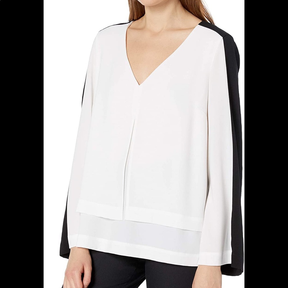 BCBG Thick Long Sleeve Blouse